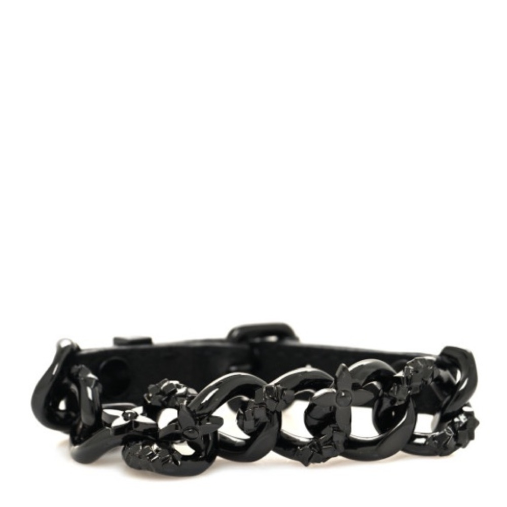 Louis Vuitton Black Chain Bracelet